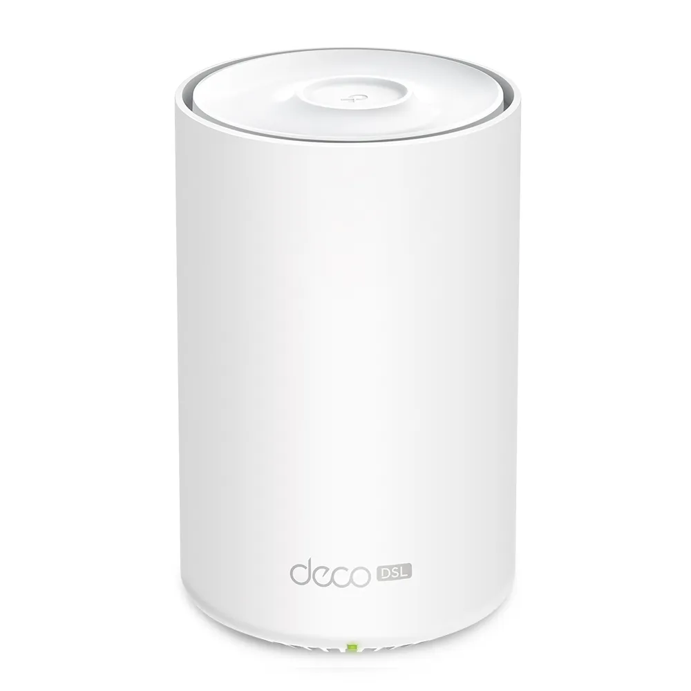 TP-Link Deco X50-DSL front view showing status LED indicator