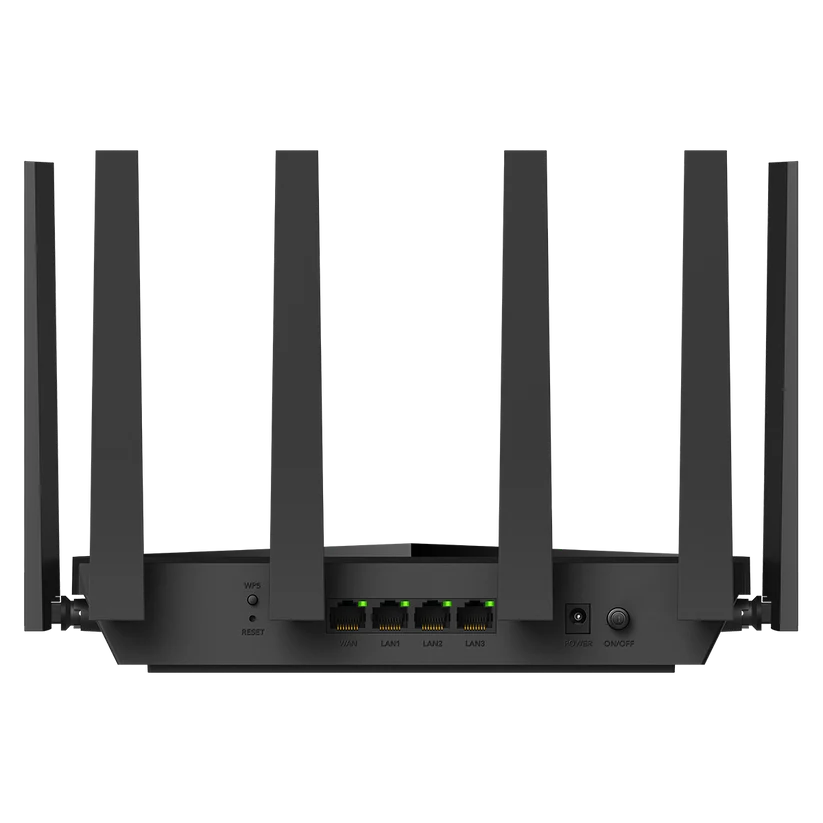 Cudy WR11000 rear interfaces featuring multi-gig 2.5G ports