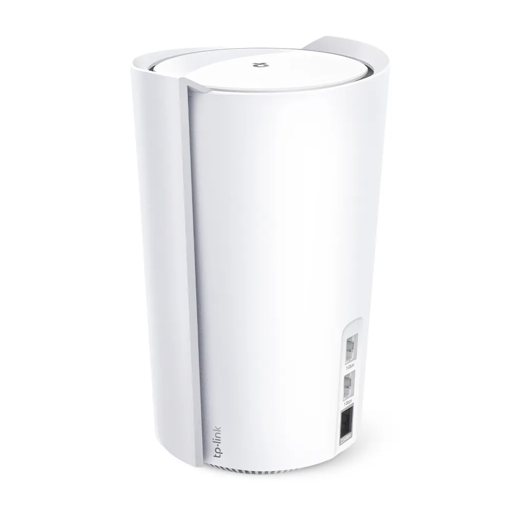 TP-Link Deco X95 rear showing 2.5G port and Gigabit LAN