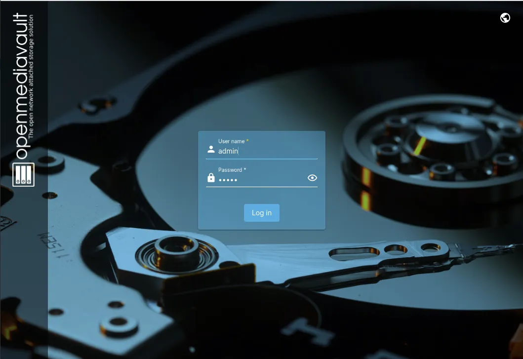 openmediavault Login