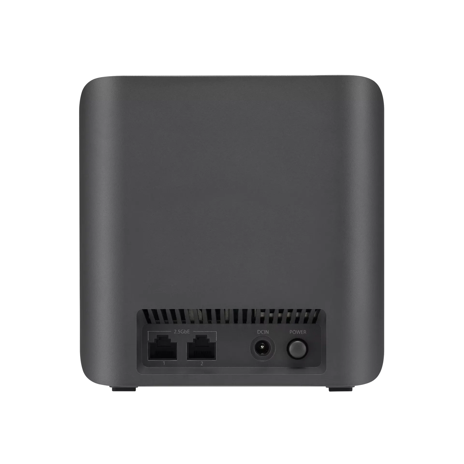 ASUS ZenWiFi BD4 rear view with two 2.5 GbE Ethernet ports