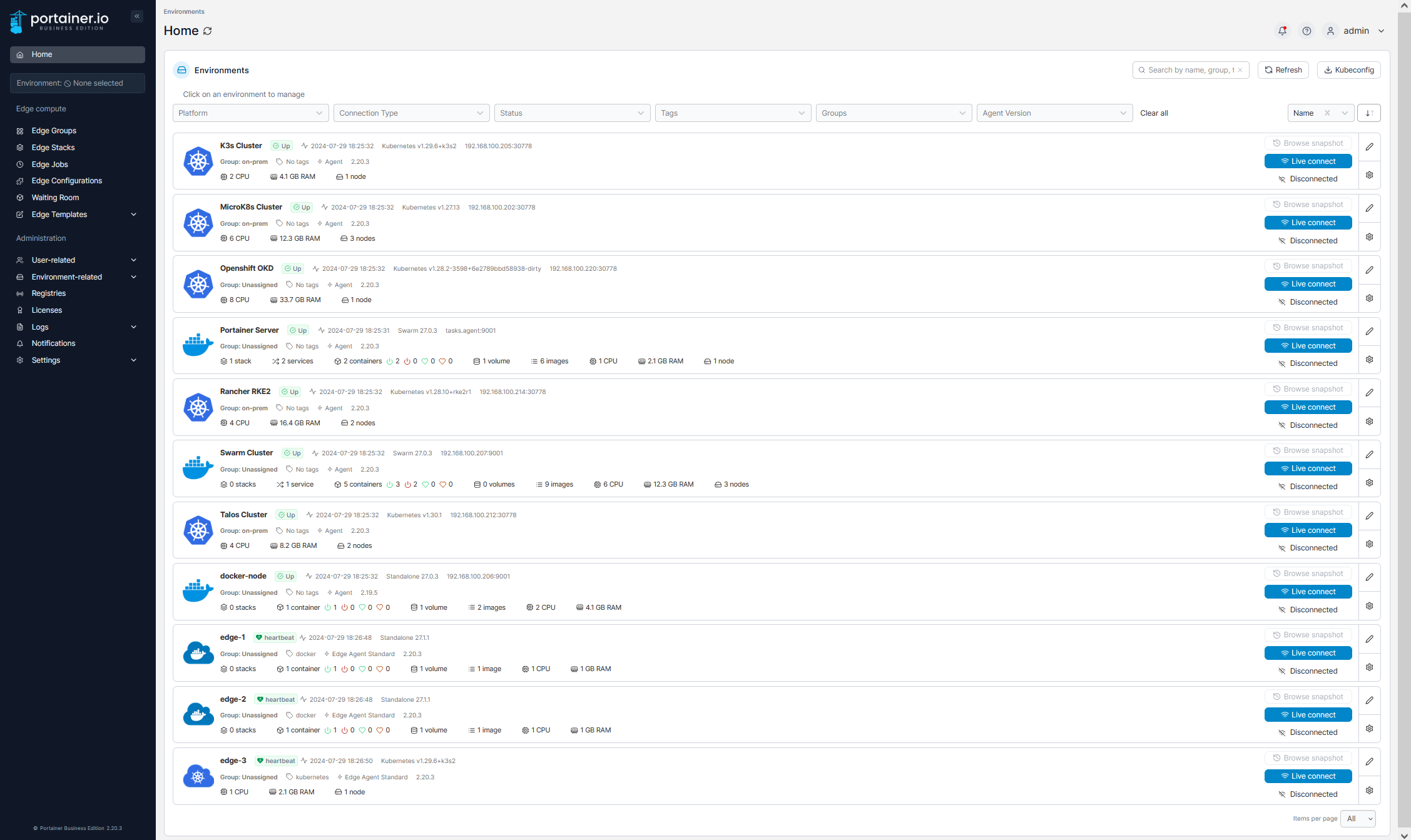 Portainer Screenshot