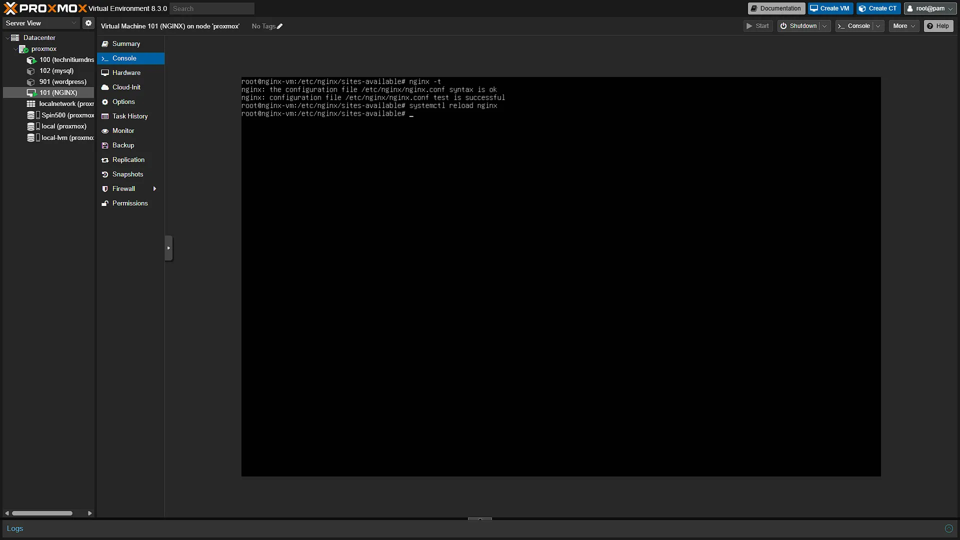 Configure NGINX - 3 - Reload conf