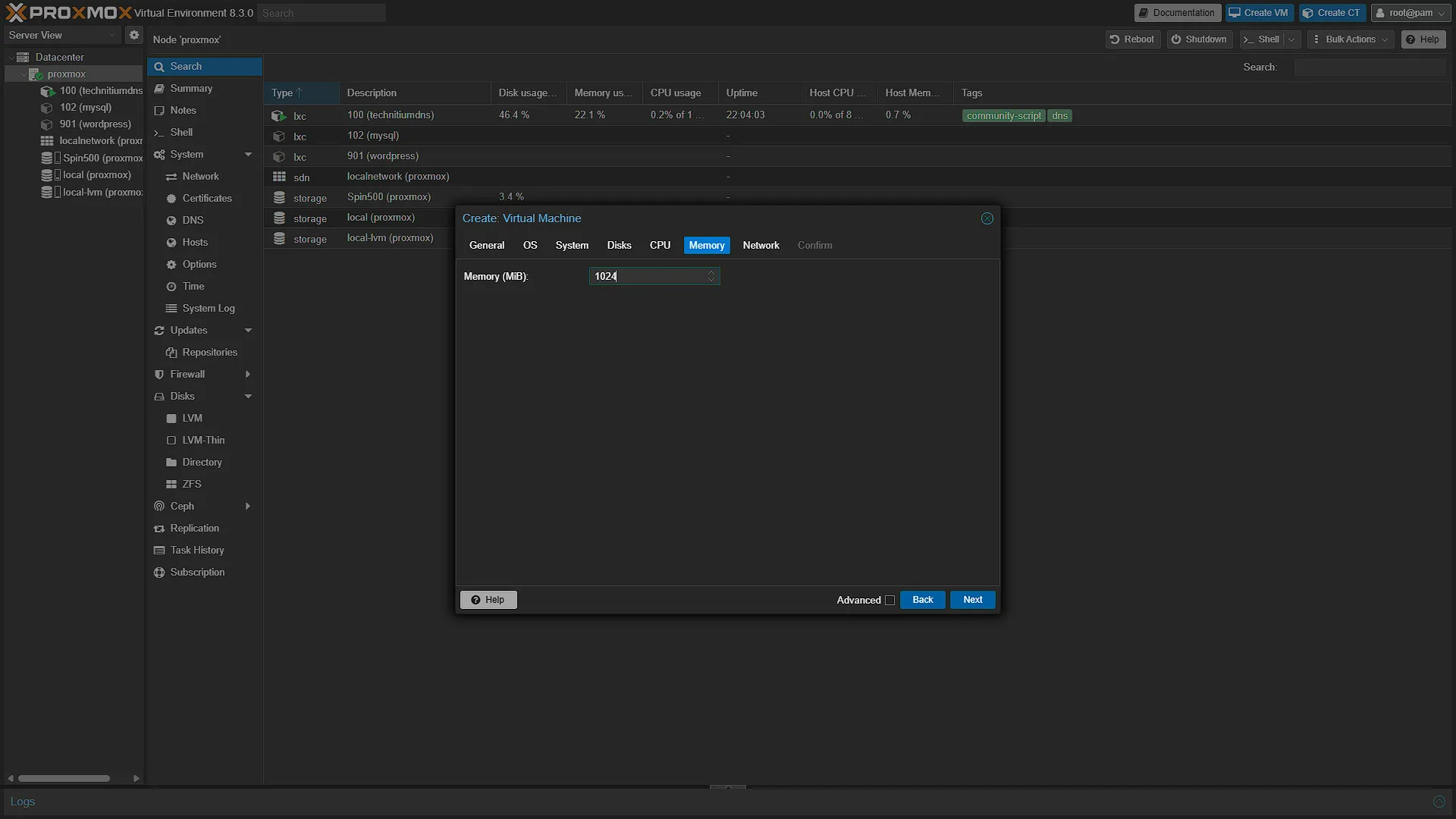 Create VM - 6 - Memory