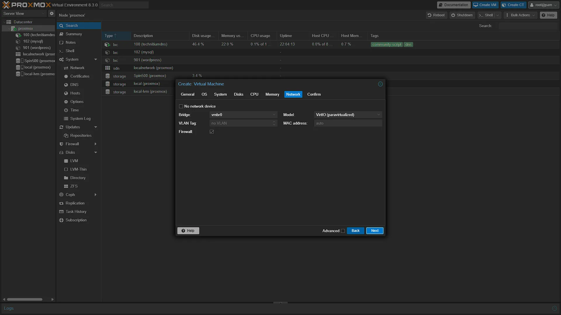 Create VM - 7 - Network