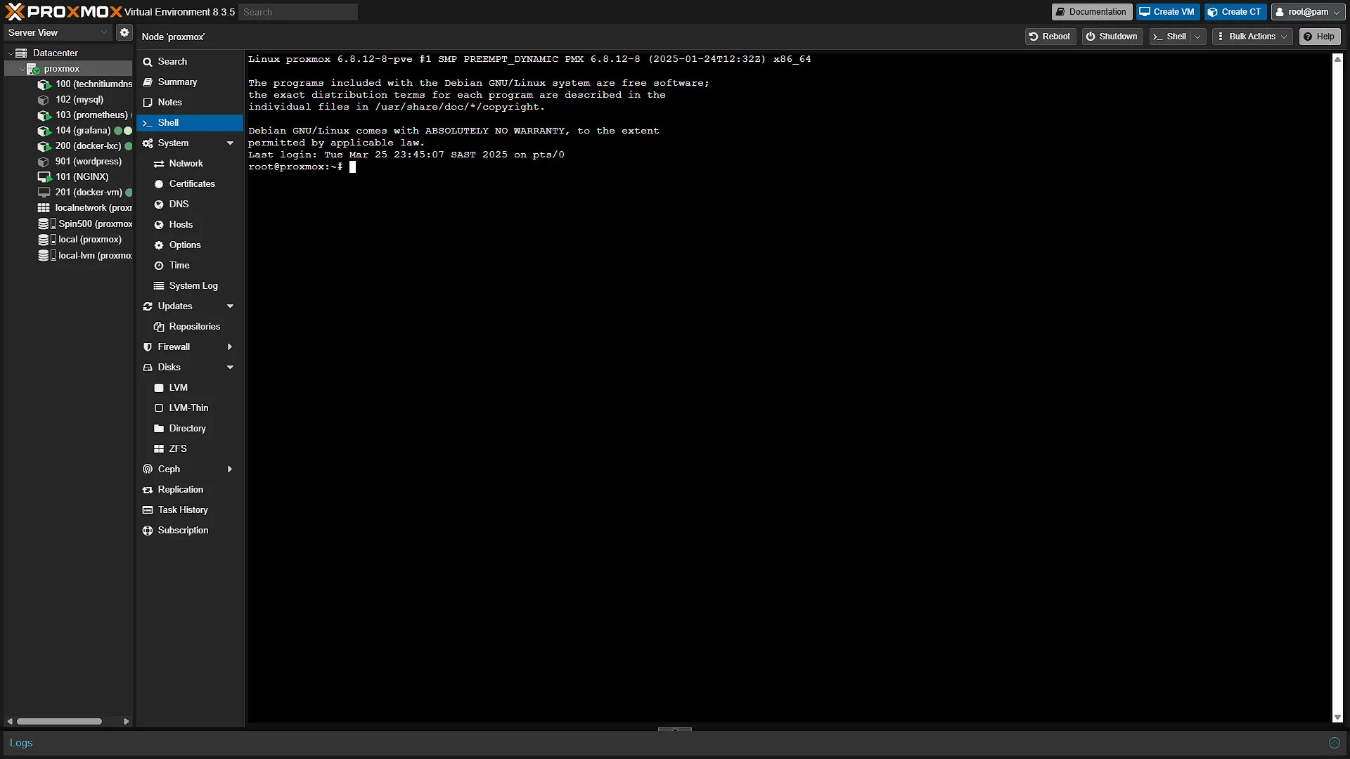 Install MySQL - 1 - Shell