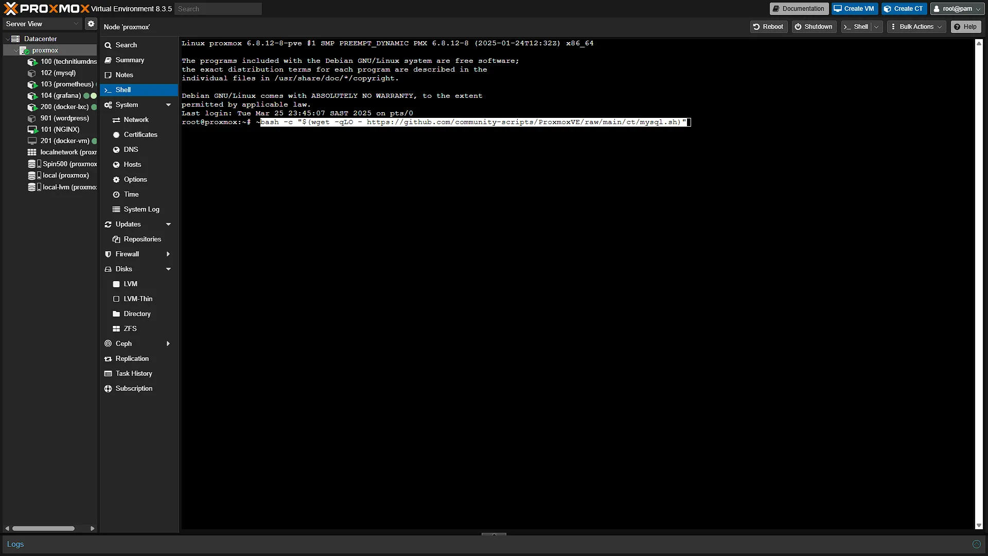 Install MySQL - 2 - Command