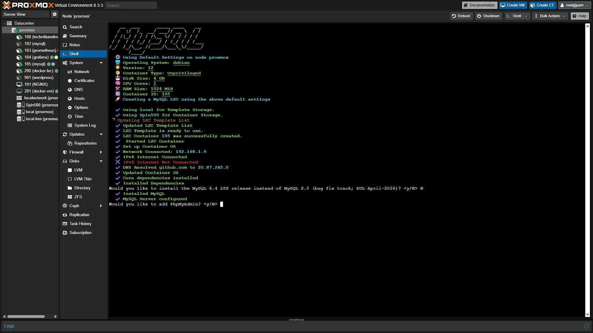Install MySQL - 9 - PHPMyAdmin