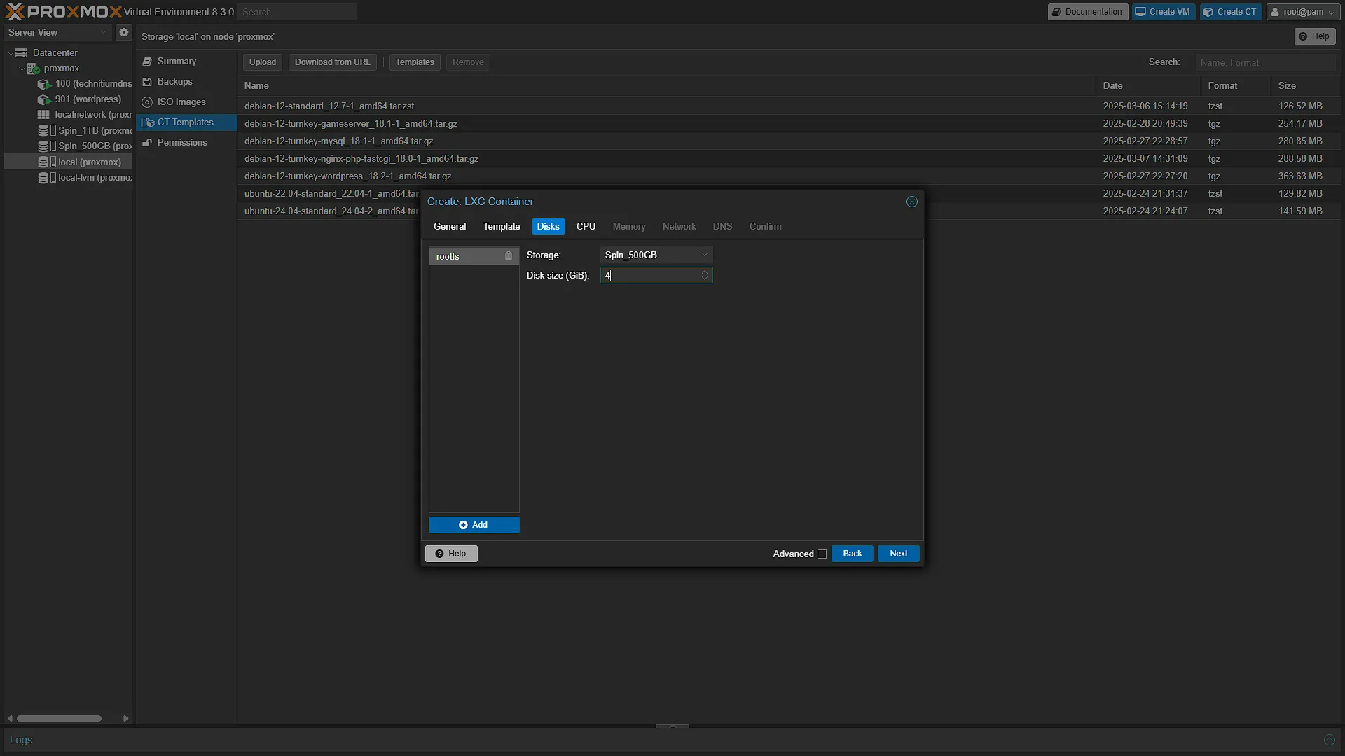 Install NGINX - 3 - Disks