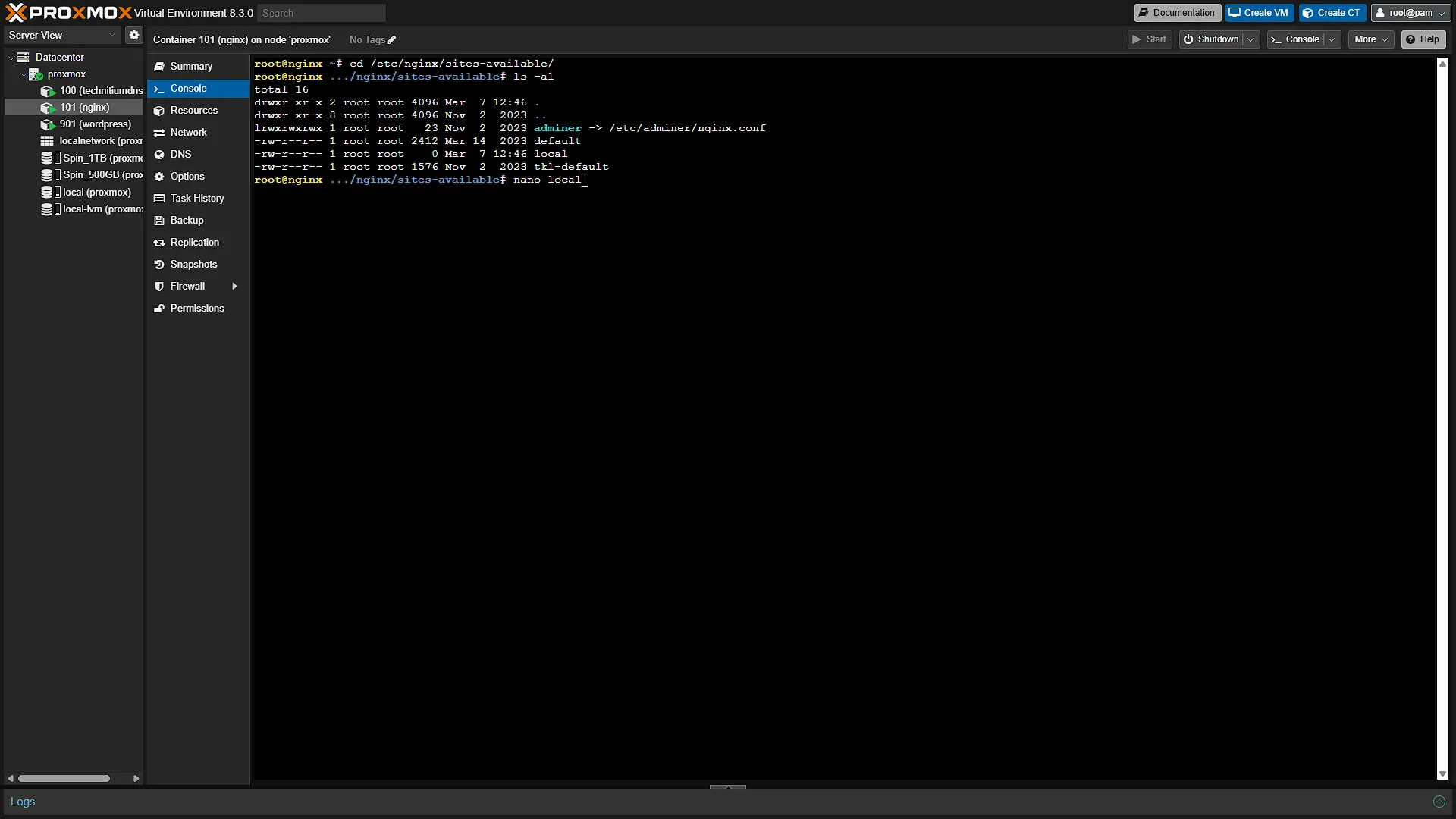 NGINX Config - 1 - Create File