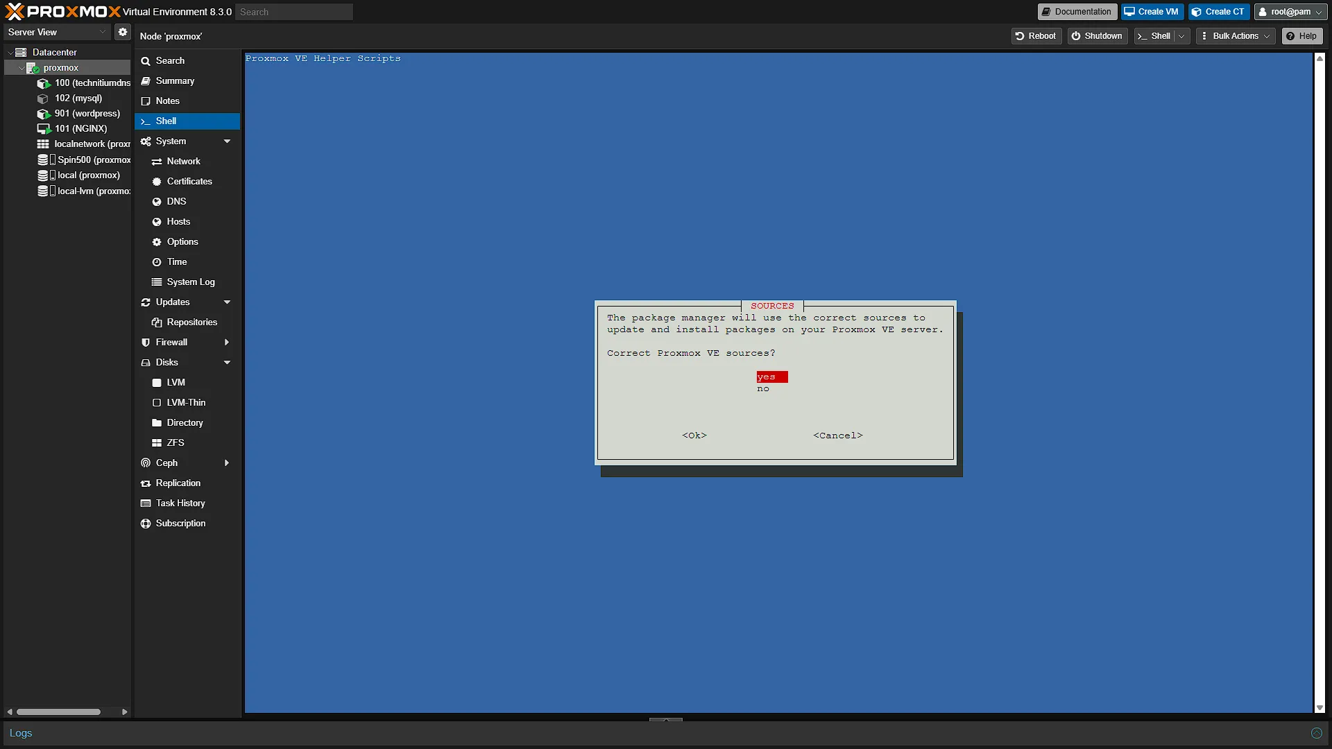 Proxmox PVE Post Install Script 3