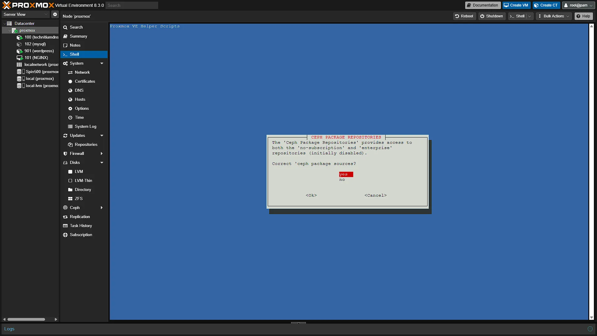 Proxmox PVE Post Install Script 6