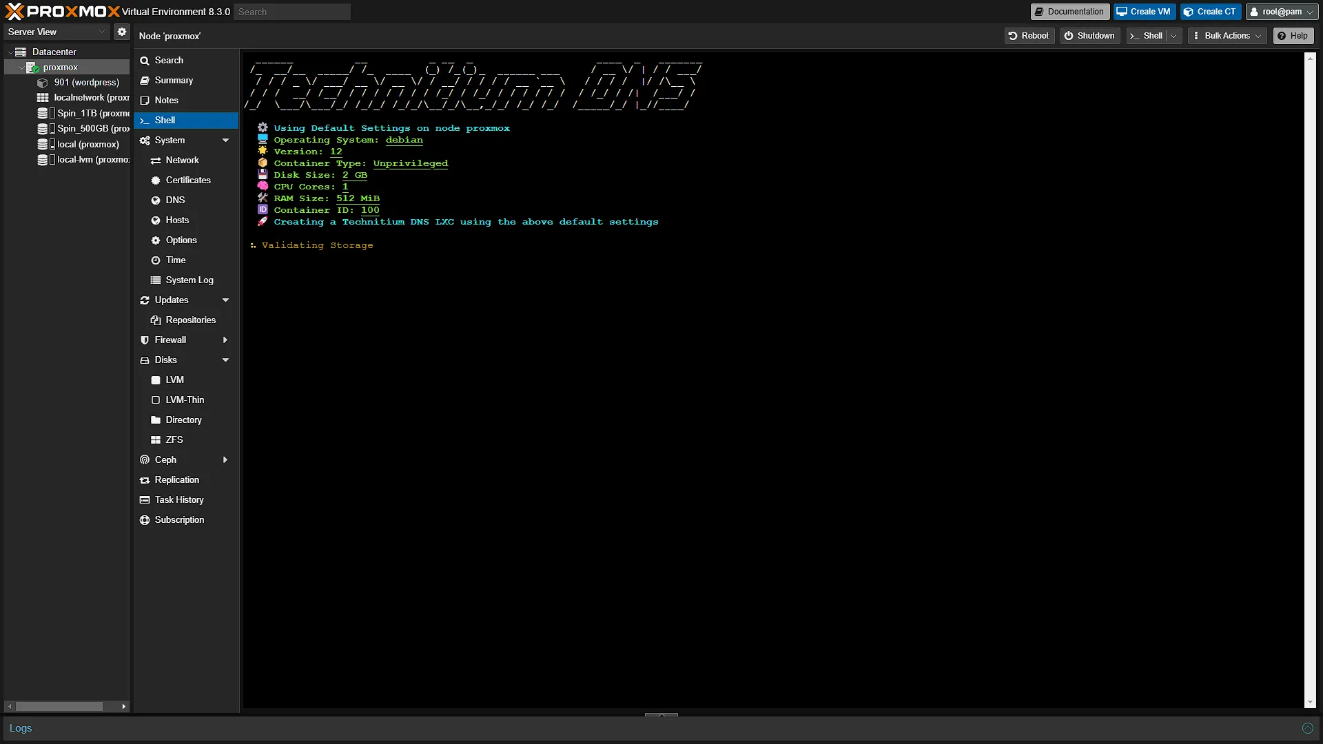 Proxmox Technitium Install - Install Checks