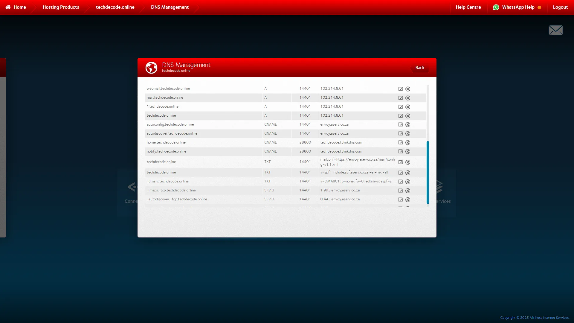 Custom Domain Name - DNS Records