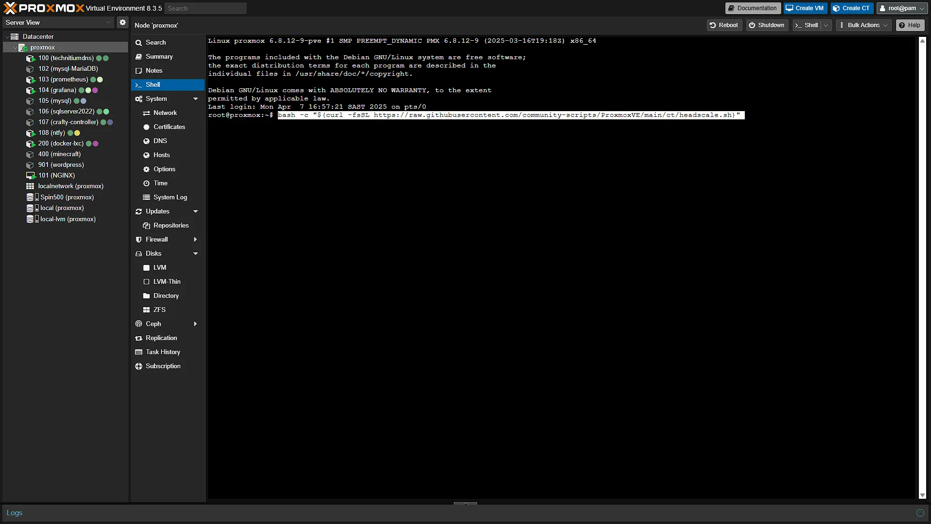 Install Headscale - 1 - Command