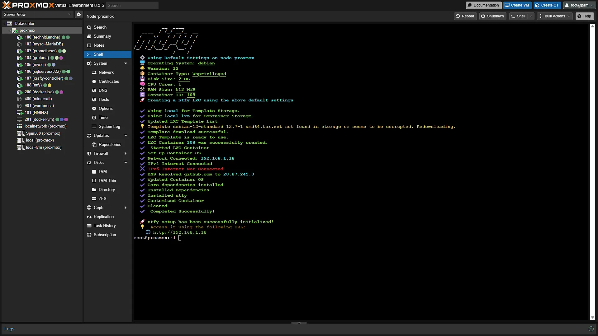 Install ntfy - 6 - Install done