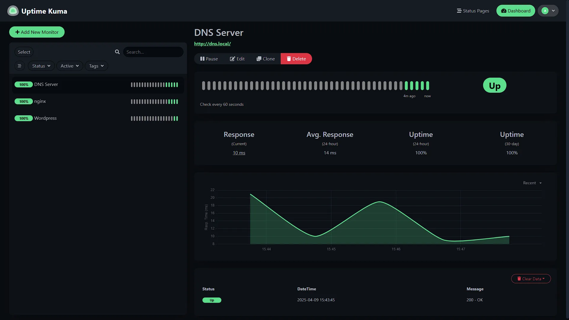 Set Up Uptime Kuma - 7 - Normal Monitor