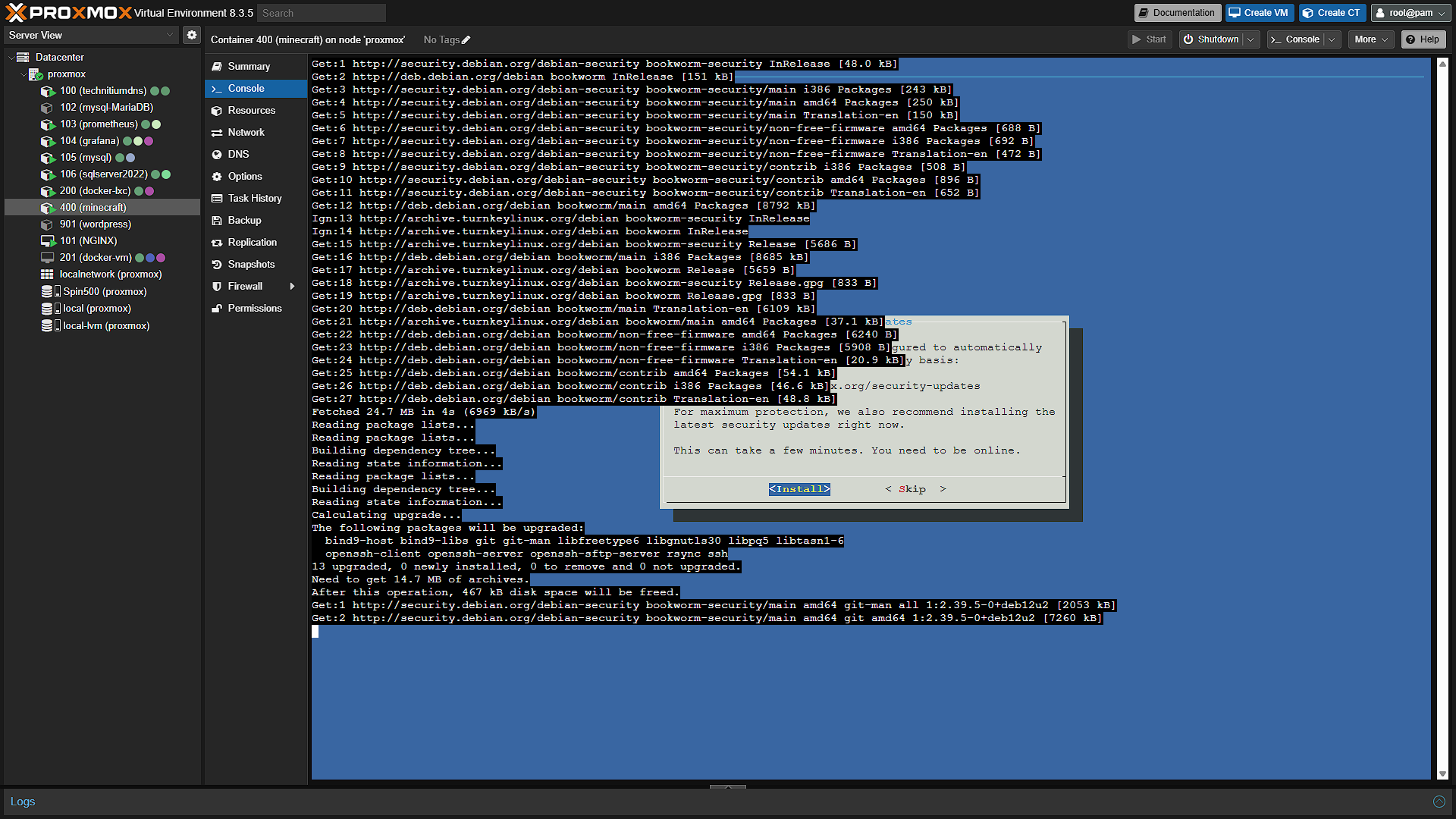 Setup Gameserver - 6 - Updating