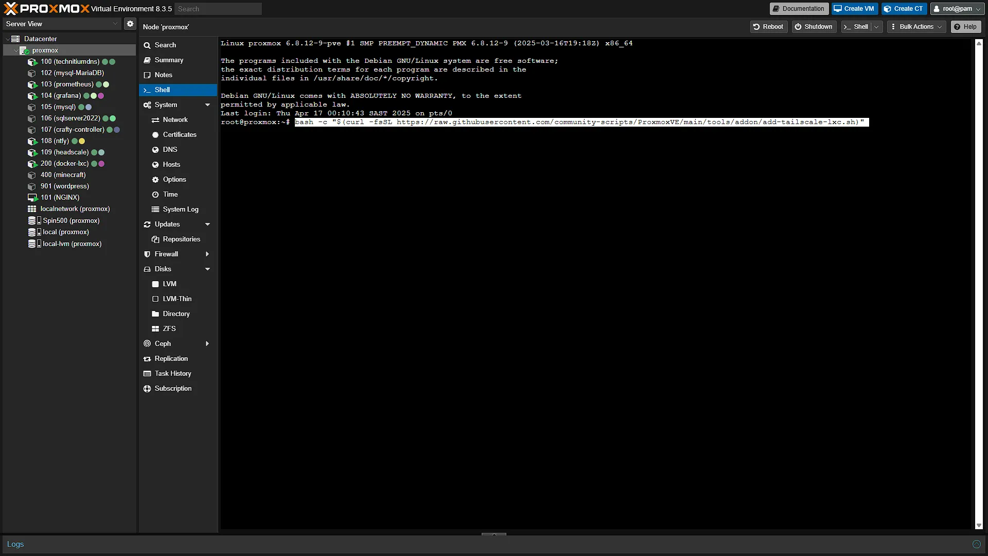 Tailscale - 3 - Install Command