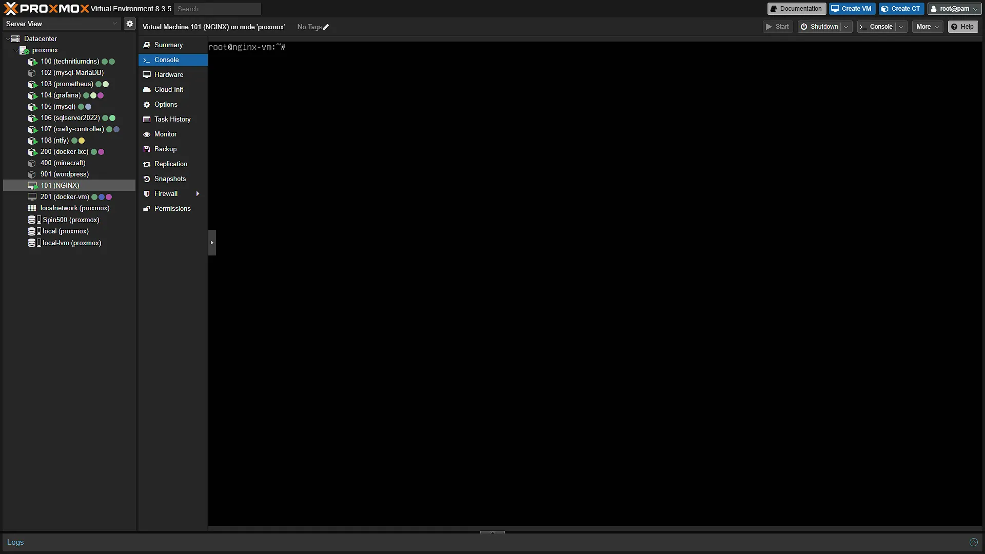 ntfy www - 1 - Access Nginx VM