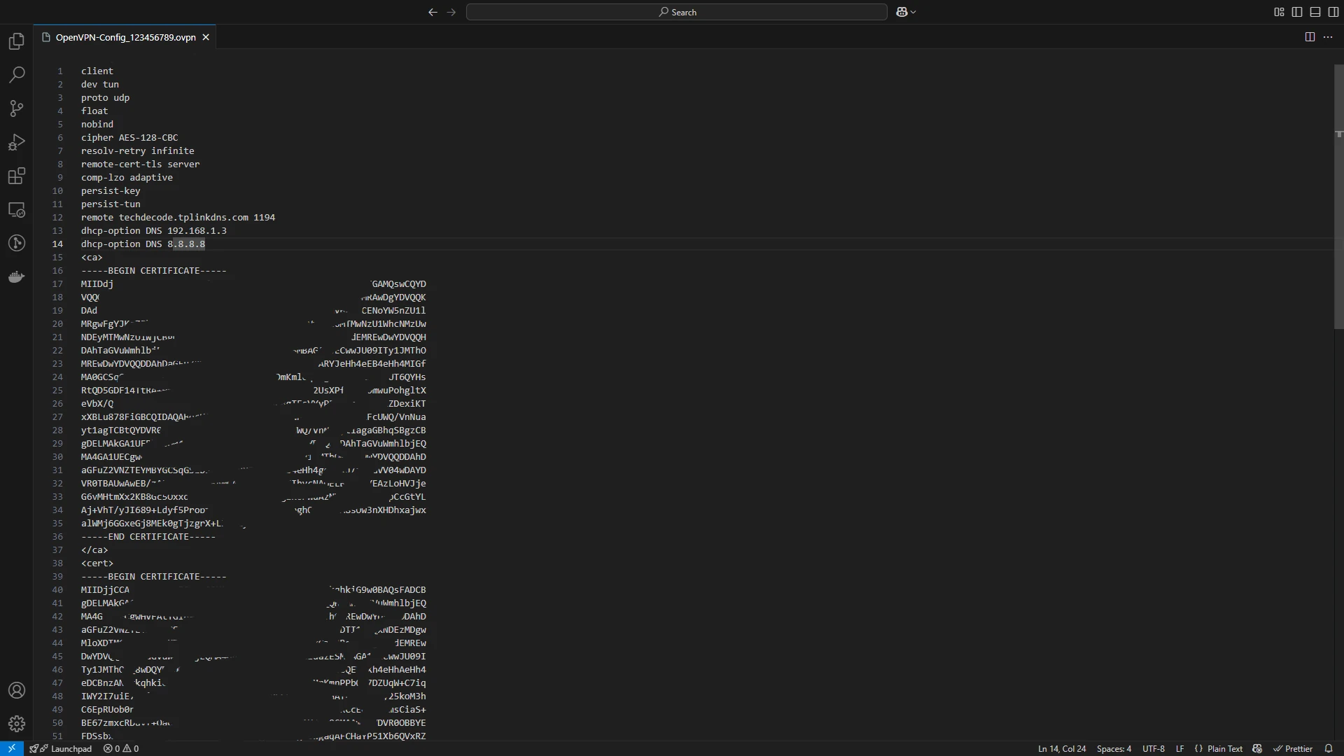 ovpn Config File