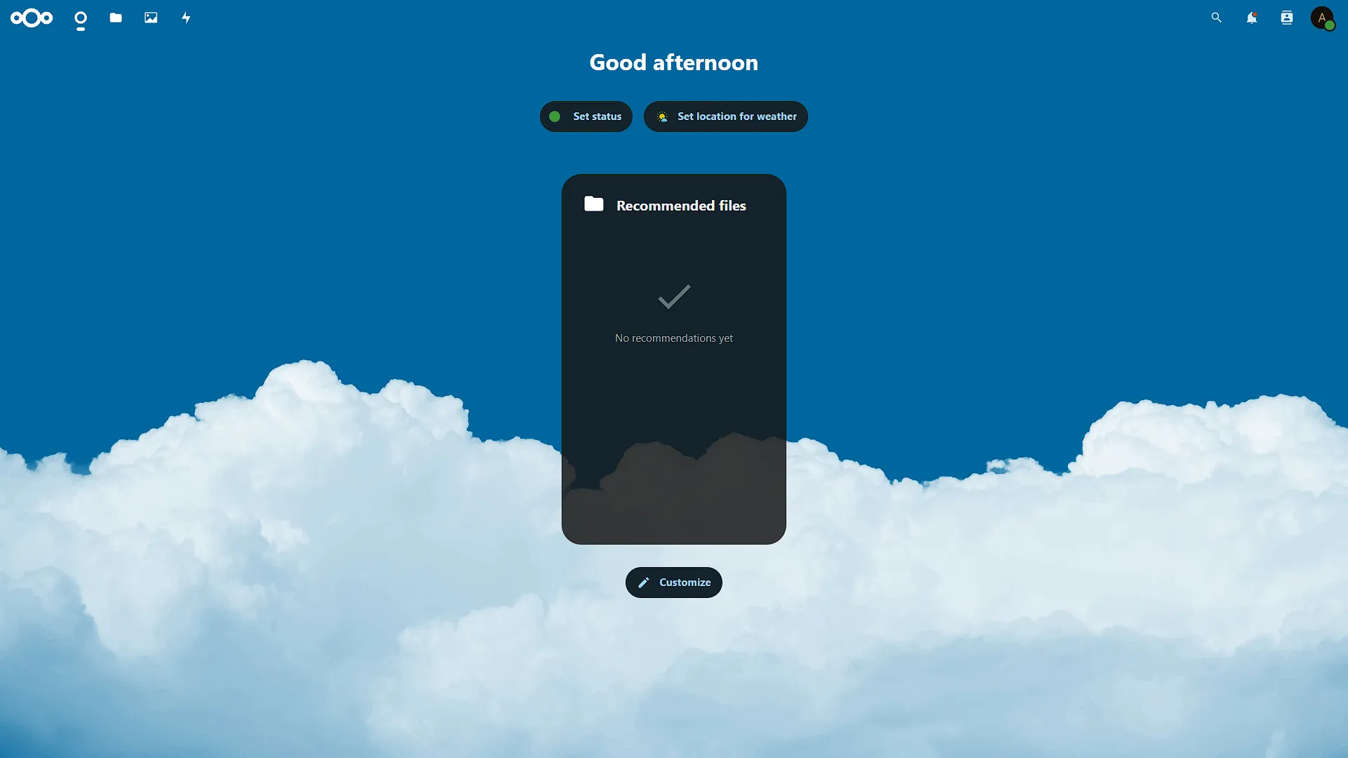 Access Nextcloud - 4 - Ready to go