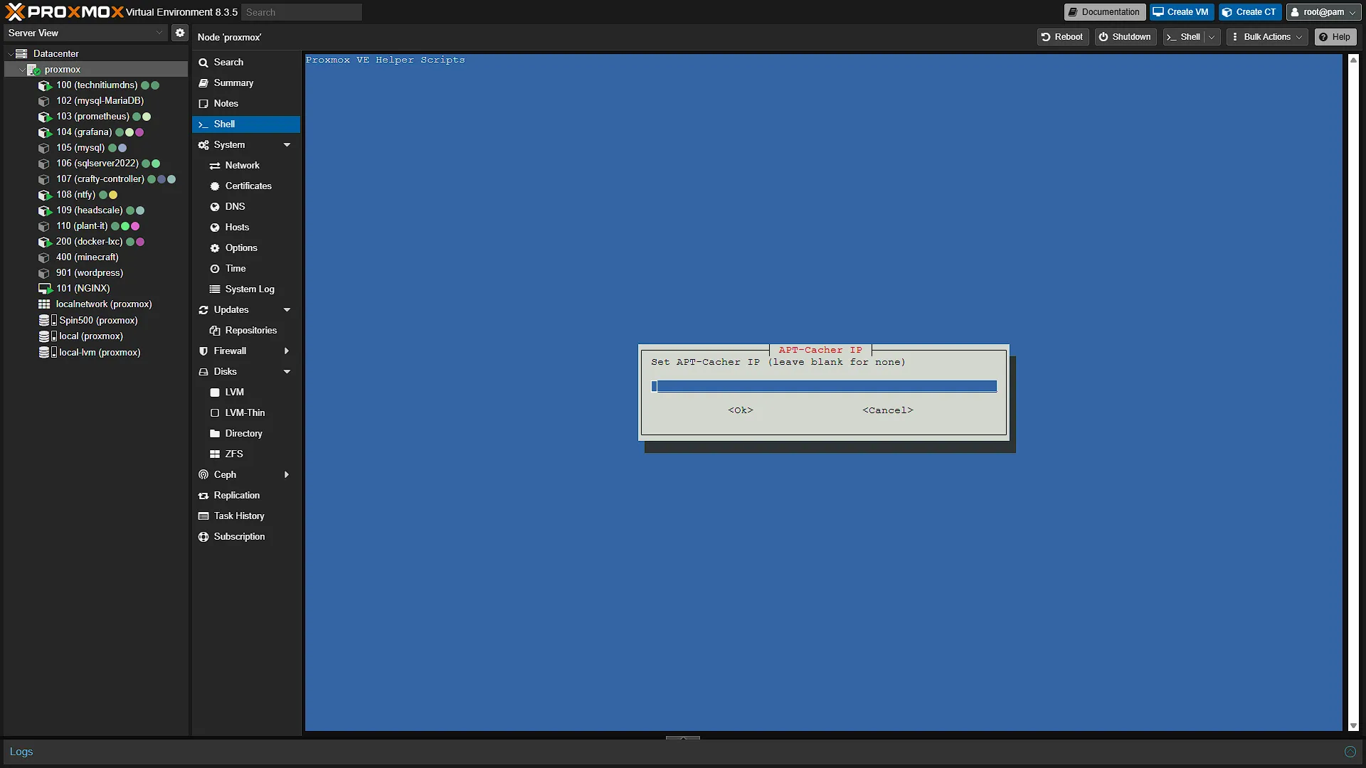 Install Docker LXC for Immich - 15 - APT Cacher