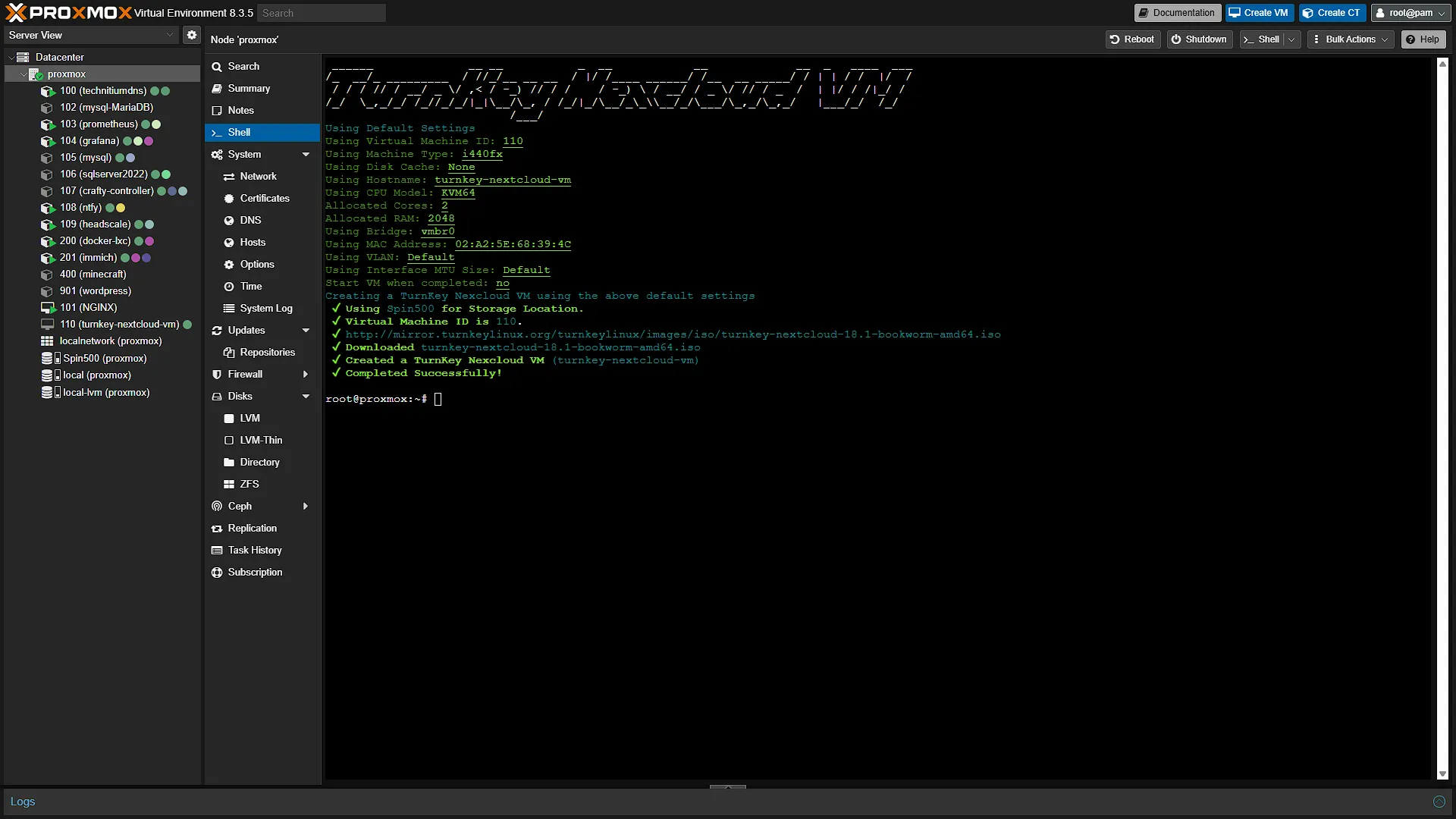 Install Nextcloud - 6 - Install Complete