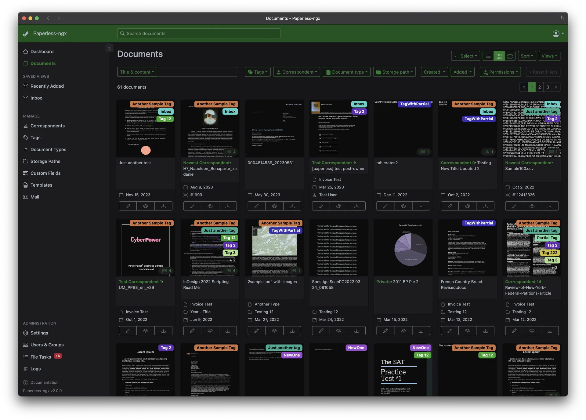 Paperless-ngx screenshot paperless-ngx.com