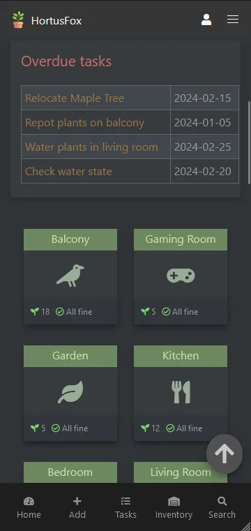 HortusFox Screenshot Info
