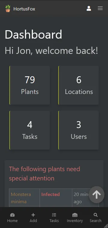 HortusFox Screenshot